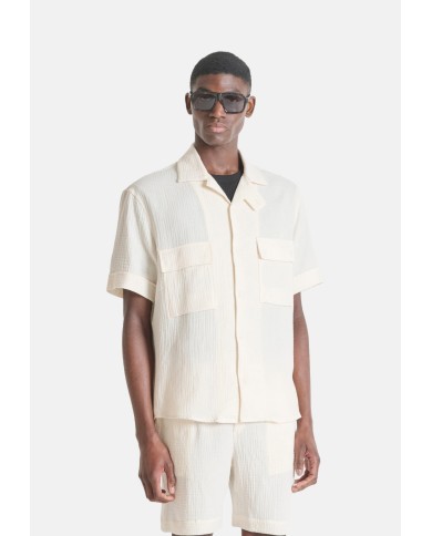 Antony Morato Camisa Relaxed Fit «NAIROBI» tacto suave con efecto crackel