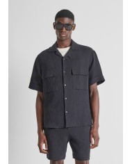 Antony Morato Camisa Relaxed Fit «NAIROBI» tacto suave con efecto crackel