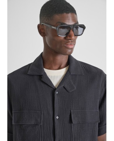 Antony Morato Camisa Relaxed Fit «NAIROBI» tacto suave con efecto crackel