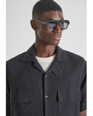 Antony Morato Camisa Relaxed Fit «NAIROBI» tacto suave con efecto crackel