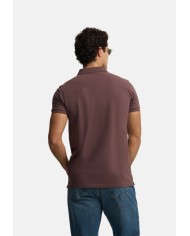 Silbon Polo clásico liso burdeos