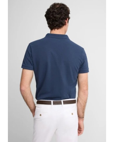 Silbon Polo Clásico liso azul marino
