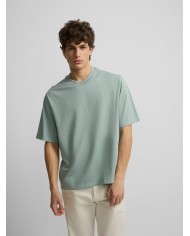 Silbon Camiseta special fit Silbon classic society verde gris