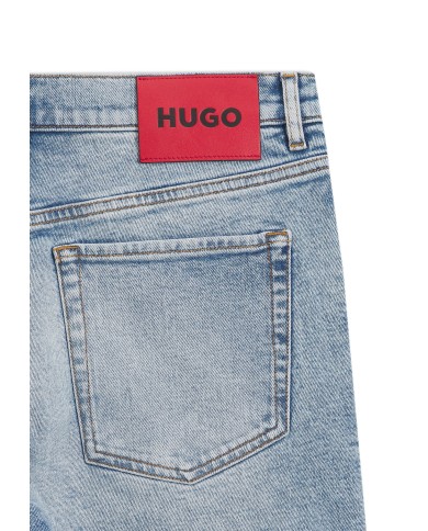 Hugo Boss Shorts tapered fit de denim elástico azul luminoso