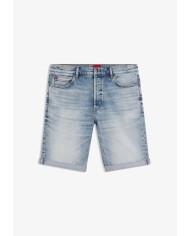 Hugo Boss Shorts tapered fit de denim elástico azul luminoso