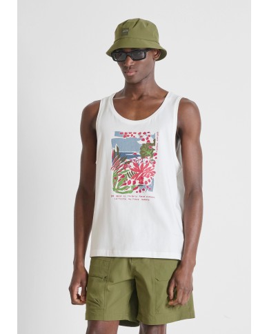 Antony Morato Camiseta sin mangas Regular fit con estampado Beachwear