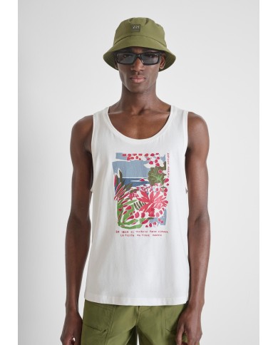 Antony Morato Camiseta sin mangas Regular fit con estampado Beachwear