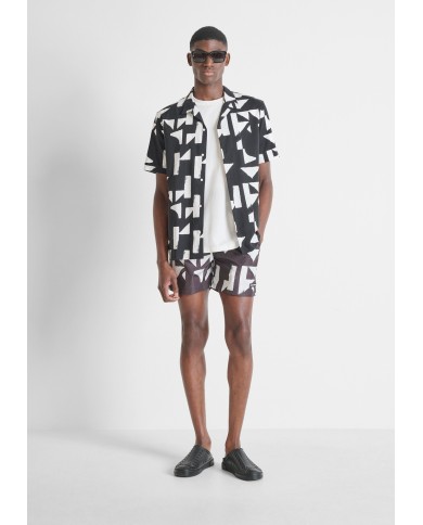 Antony Morato Bañador Regular Fit con estampado geométrico