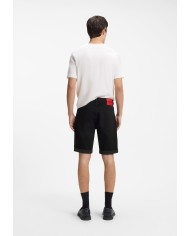Hugo Boss Bermuda Vaquera tapered fit en denim elástico negro