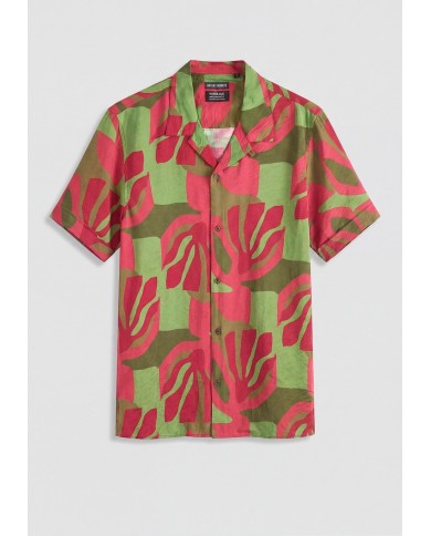 Antony Morato Camisa  Relaxed Straight Fit «HONULULU» con efecto moteado