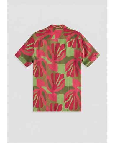 Antony Morato Camisa  Relaxed Straight Fit «HONULULU» con efecto moteado