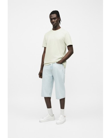 Hugo Boss Camiseta de punto de algodón con ilustración de logo bordado