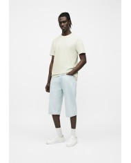 Hugo Boss Camiseta de punto de algodón con ilustración de logo bordado