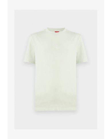 Hugo Boss Camiseta de punto de algodón con ilustración de logo bordado