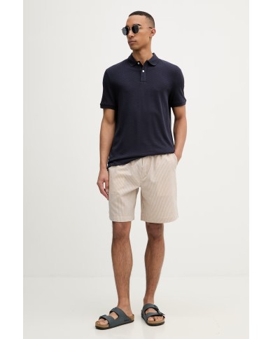 Guess Bermudas Straight Leg Dobby Striped Short