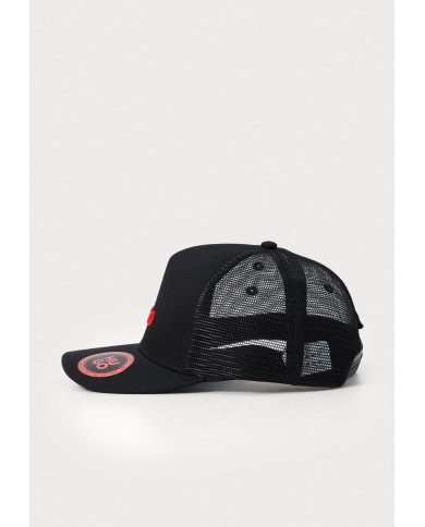 Hugo Boss Gorra de sarga de algodón con paneles de malla