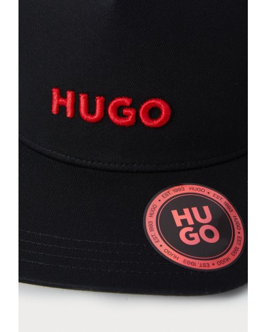 Hugo Boss Gorra de sarga de algodón con paneles de malla