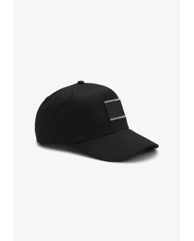 Hugo Boss Gorra de sarga de algodón con parche de logo