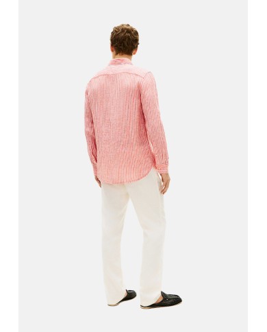 Tommy Hilfiger Camisa Linen Bengal Stripe RF Shirt