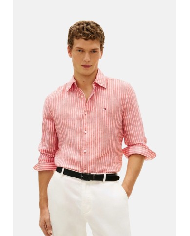 Tommy Hilfiger Camisa Linen Bengal Stripe RF Shirt