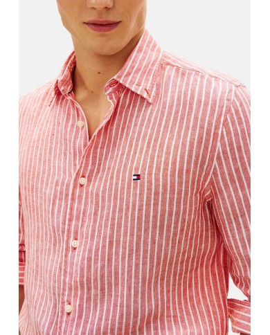 Tommy Hilfiger Camisa Linen Bengal Stripe RF Shirt