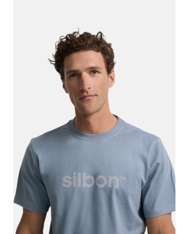 Silbon Camiseta Silbon flock azul indigo