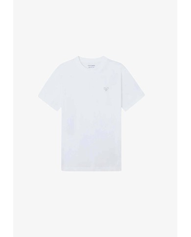 Silbon Camiseta raquetas lettering blanca