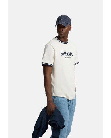 Silbon Camiseta good habists azul marino