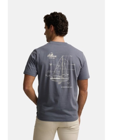 Silbon Camiseta luxury boat azul indigo