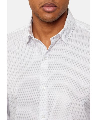 Calvin Klein Camisa Slim UNTK Kinetic STR Print