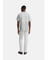 Silbon Camiseta hotel bleu gris azul
