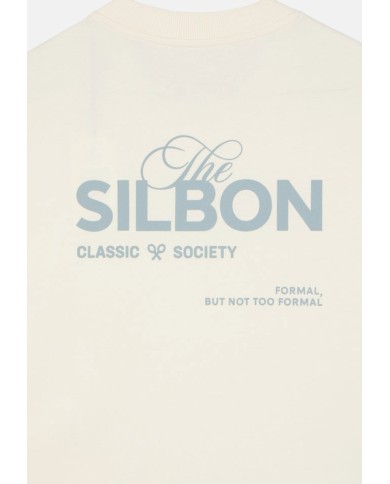 Silbon Camiseta special fit Silbon classic society crema