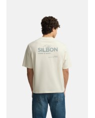 Silbon Camiseta special fit Silbon classic society crema