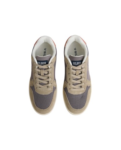 Silbon Zapatilla bicolor verde gris