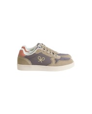 Silbon Zapatilla bicolor verde gris