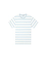 Silbon Camiseta minilogo rayas Aguamarina