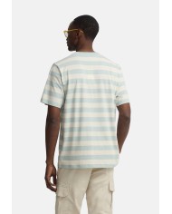Silbon Camiseta minilogo rayas Aguamarina