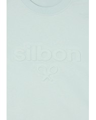 Silbon Camiseta Silbon relieve tono aguamarina