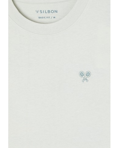 Silbon Camiseta apres tennis verde claro