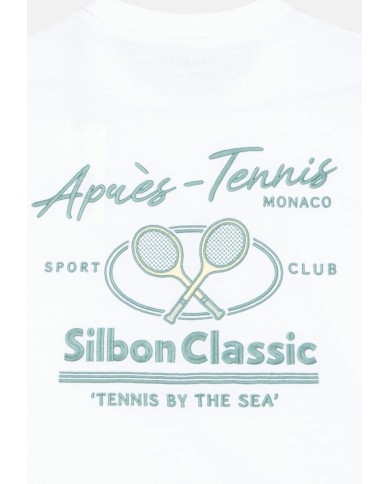Silbon Camiseta apres tennis blanco