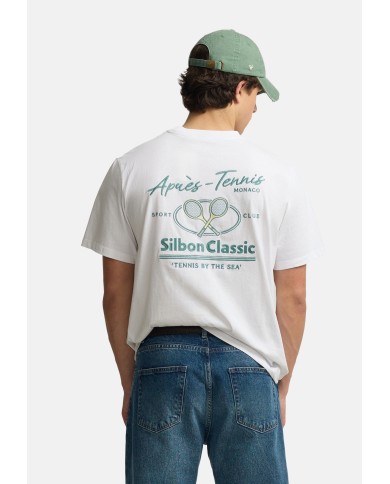Silbon Camiseta apres tennis blanco