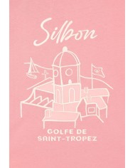 Silbon Camiseta Golfe de Saint-Tropez coral