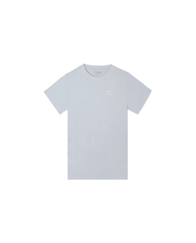 Silbon Camiseta lisa minilogo parche azul claro