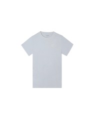 Silbon Camiseta lisa minilogo parche azul claro