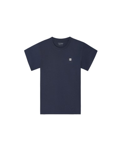Silbon Camiseta lisa minilogo parche azul marino