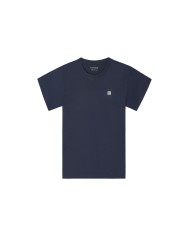 Silbon Camiseta lisa minilogo parche azul marino