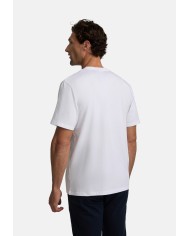 Silbon Camiseta lisa minilogo parche blanca