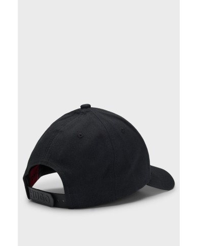 Hugo Boss Gorra Jude-Stacked de sarga de algodón con logo apilado bordado