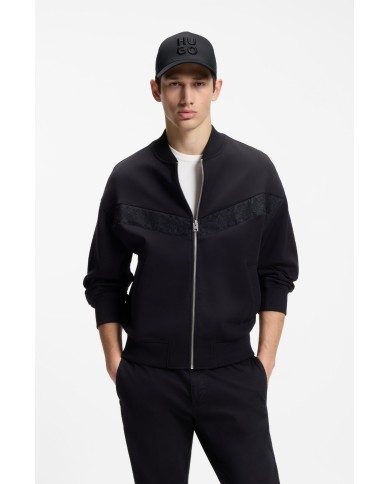 Hugo Boss Gorra Jude-Stacked de sarga de algodón con logo apilado bordado