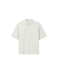 Hugo Boss Polo Doniee oversize fit de algodón con logo tonal